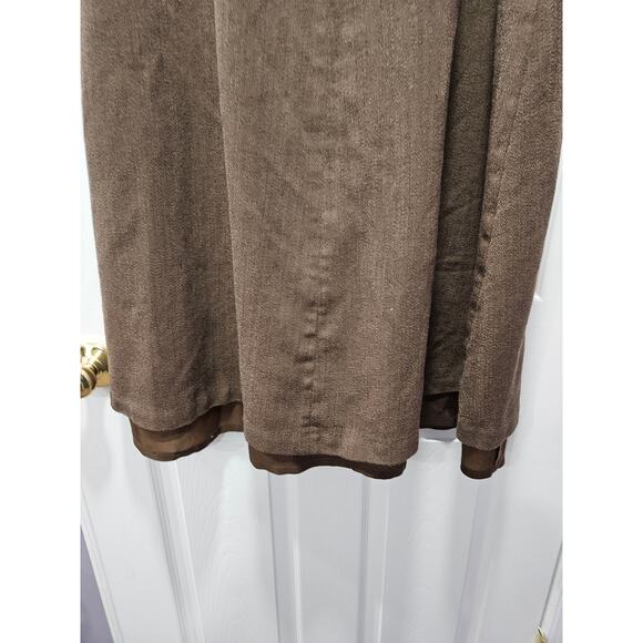 Vintage Talbots 100% Wool Midi Skirt Brown Size 10 Preppy Academia - Picture 8 of 12